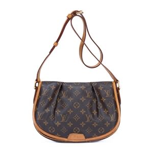 Auth Louis Vuitton Menilmontant PM  Crossbody Bag Monogram
